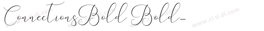 ConnectionsBold Bold字体转换